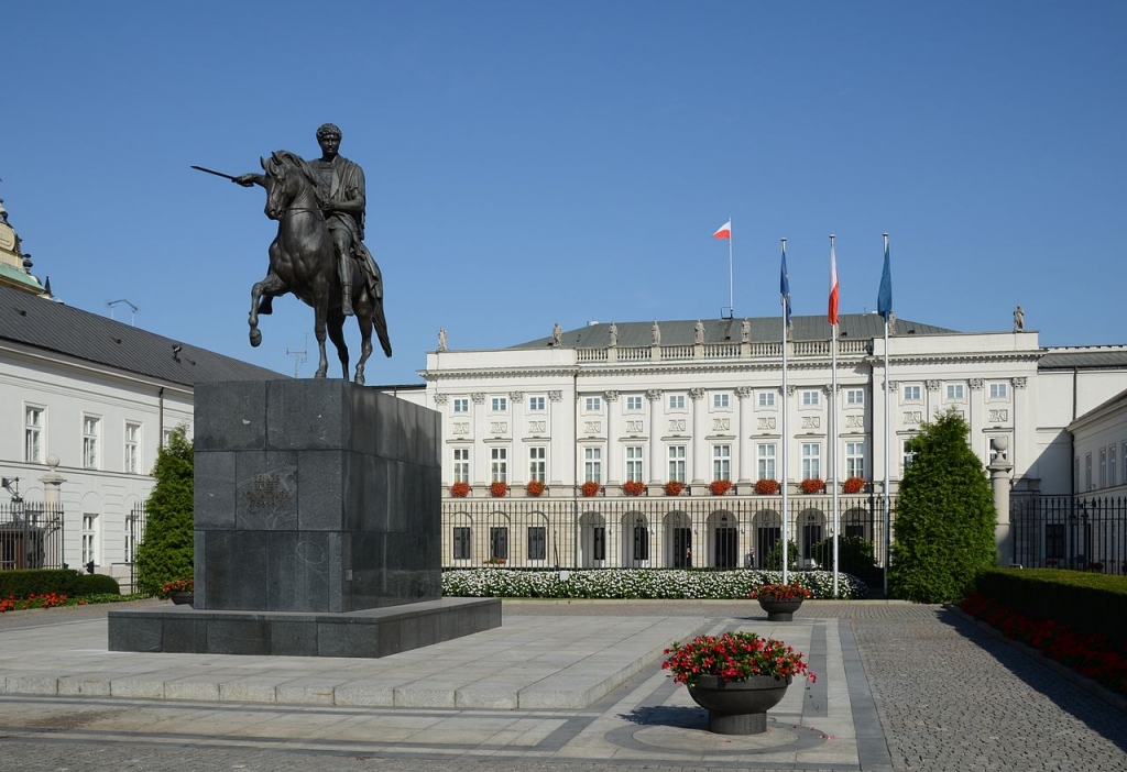 El palacio presidencial de Varsovia