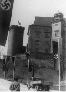 Castillo de Wawel durante la ocupación nazi alemana